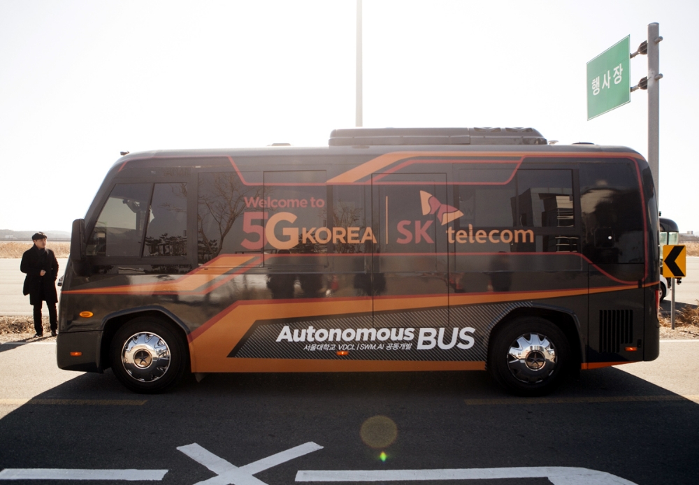 △SK텔레콤이 국토교통부가 주관하는 ‘자율주행 기반 대중교통시스템 실증 연구’ 과제를 2021년 말까지 수행한다.