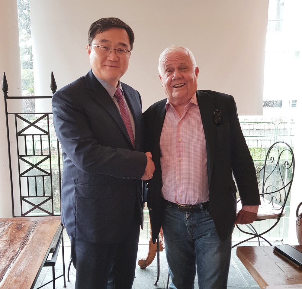 구성훈 삼성증권 대표-짐 로저스./사진=삼성증권