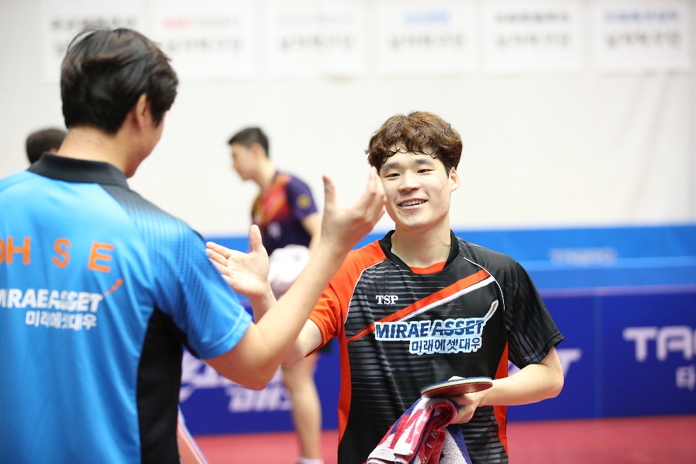 장우진 선수. 사진=미래에셋대우
