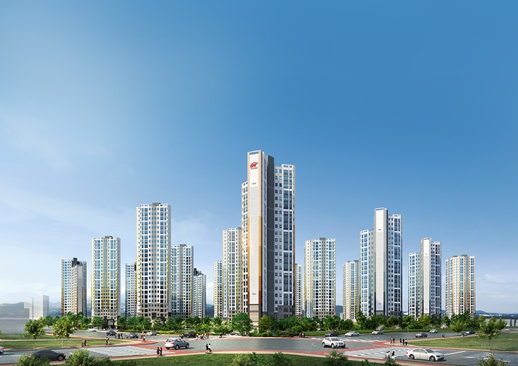 힐스테이트 지제역 투시도. /사진제공=현대엔지니어링