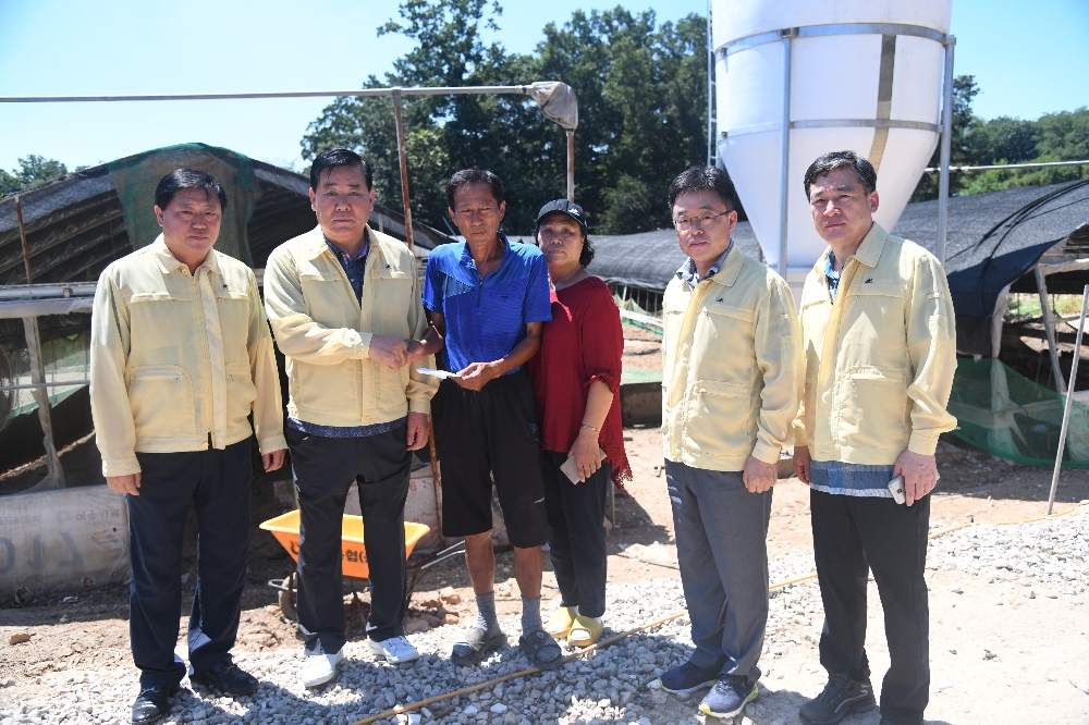 경기농협, 폭염 피해 양계농가 현장 방문