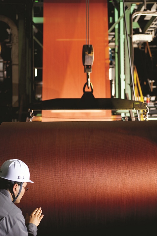 효성첨단소재에서 개발한 타이어코드.