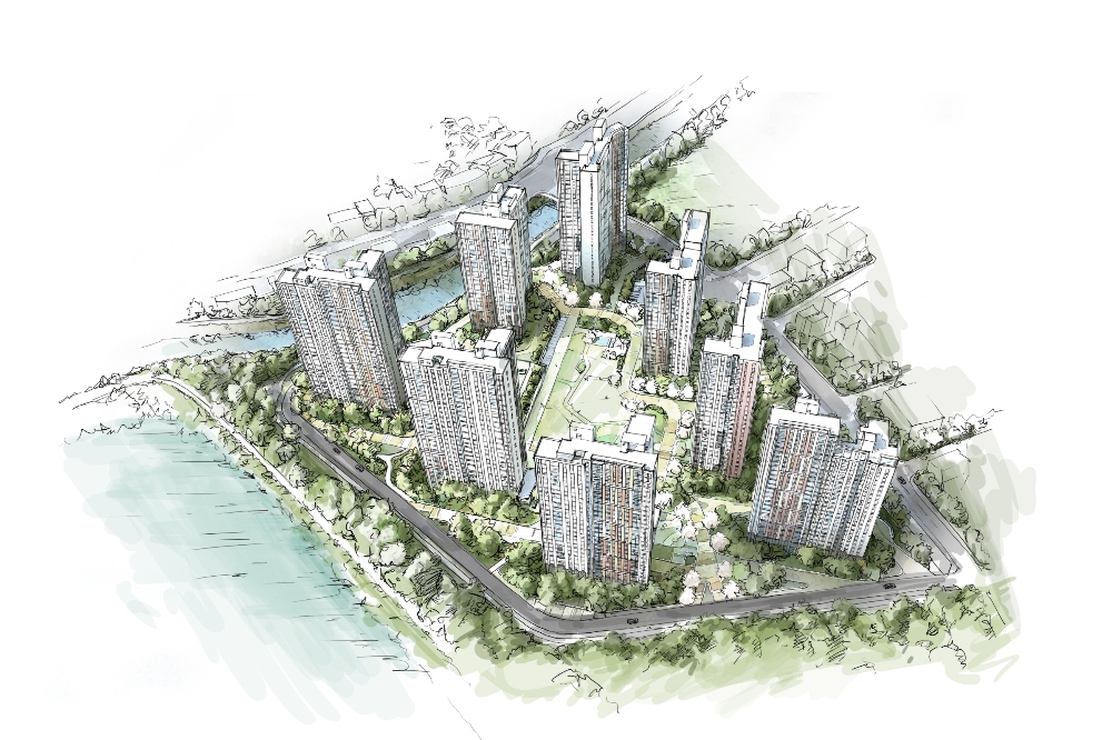 문성레이크자이 조감도. /사진제공=GS건설