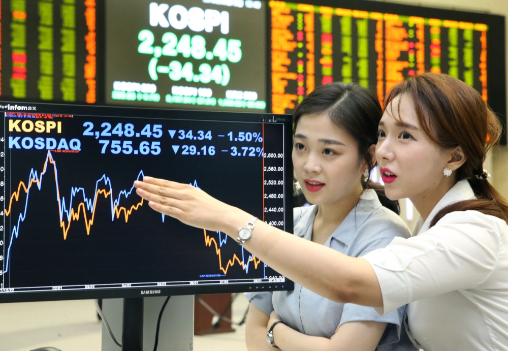 터키 리스크에 코스피 급락…15개월 만에 최저