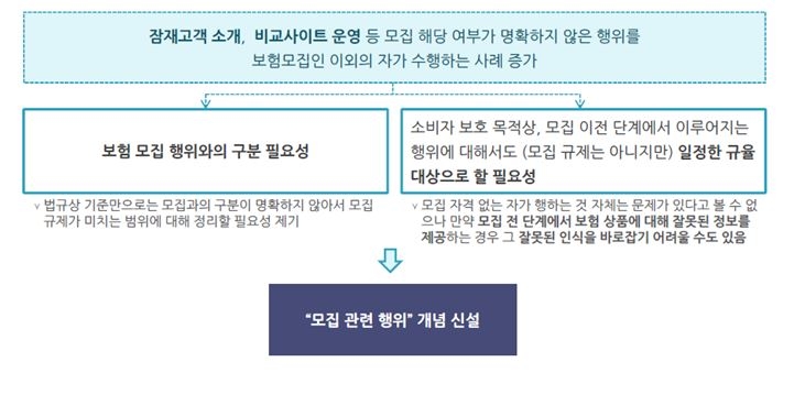 △일본에서의 '보험 모집 관련 행위' 개념 도입 배경 / 자료=보험연구원
