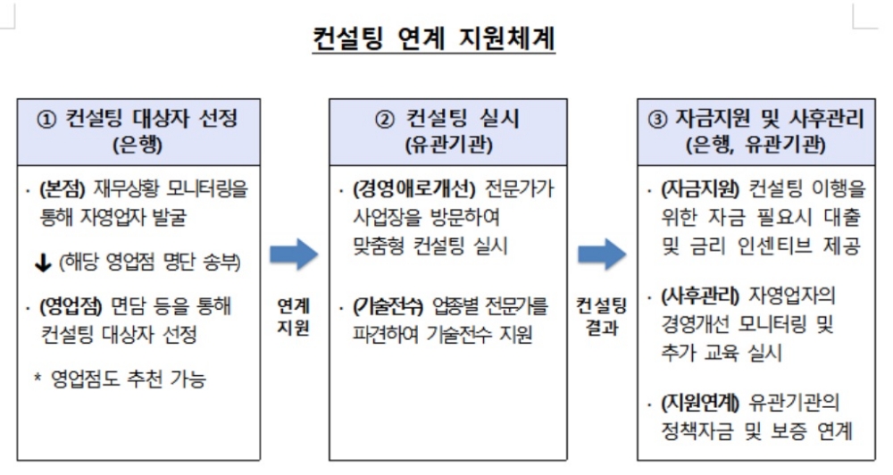금감원, 자영업자 경영컨설팅 연계 지원체계 구축