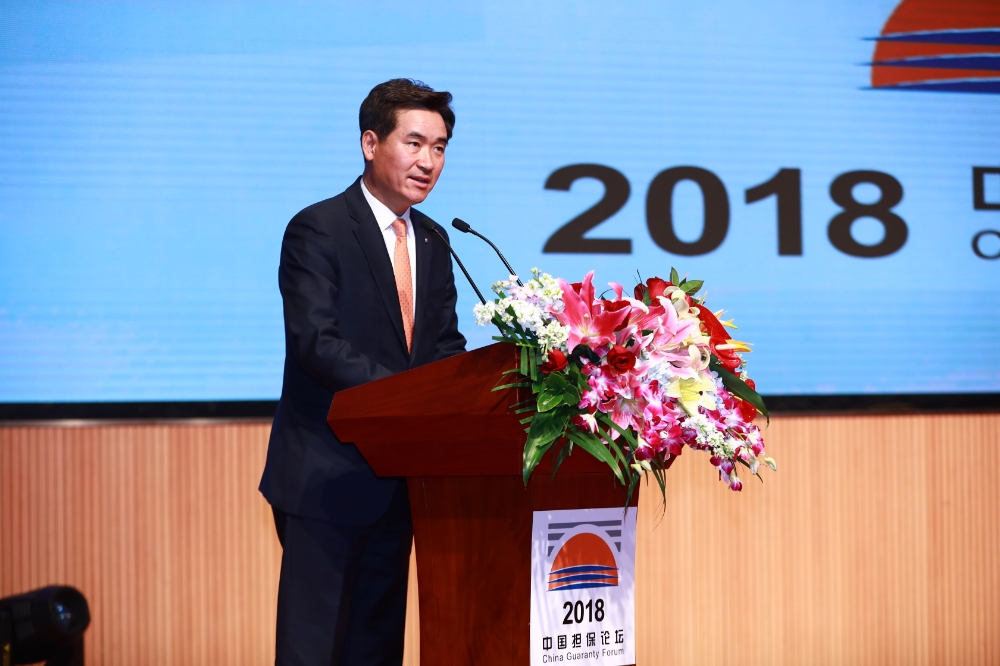 △축사 중인 SGI서울보증 김상택 대표이사 / 사진=SGI서울보증