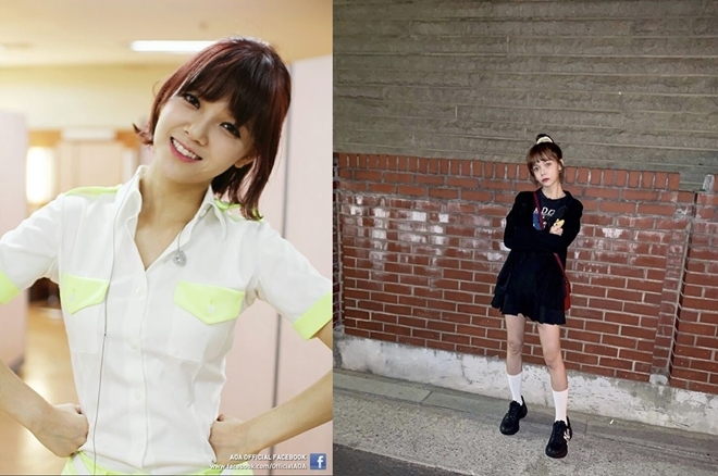 (사진: AOA, 지민 SNS)