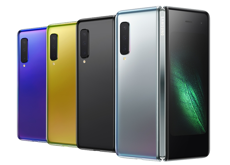 △삼성전자가 공개한 갤럭시 폴드의 모델 라인업/사진=삼성전자