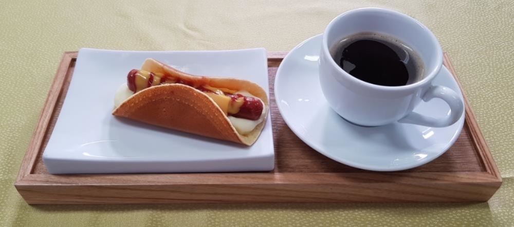 22호점 뉴 남원분식의 신메뉴 더블치즈 팬케이크. /사진제공=호텔신라