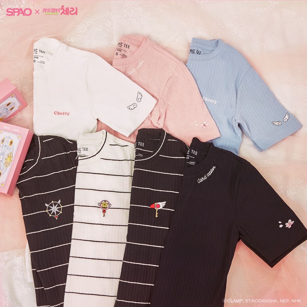 "만찢·벚꽃 컨셉"...이랜드 스파오·OST, '카드캡터 체리' 콜라보 상품 출시