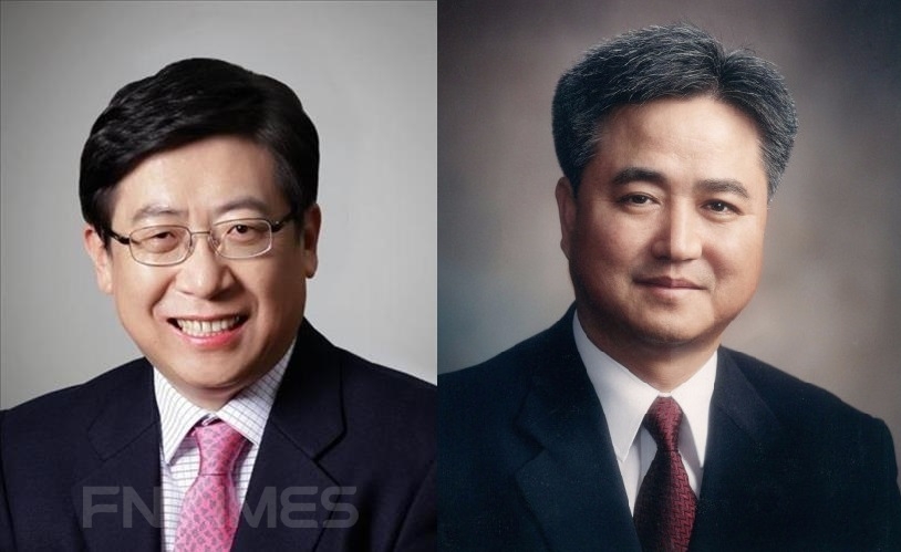 △박재식 저축은행중앙회장 (좌), 신용길 생명보험협회장 (우)