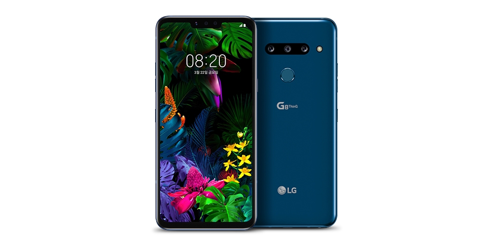 △LG전자 G8 씽큐 모델의 모습/사진=LG전자