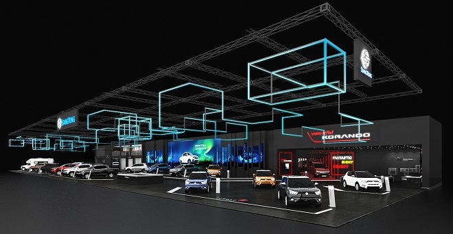 2019서울모토쇼 쌍용차 전시관 투시도. (사진=쌍용차)