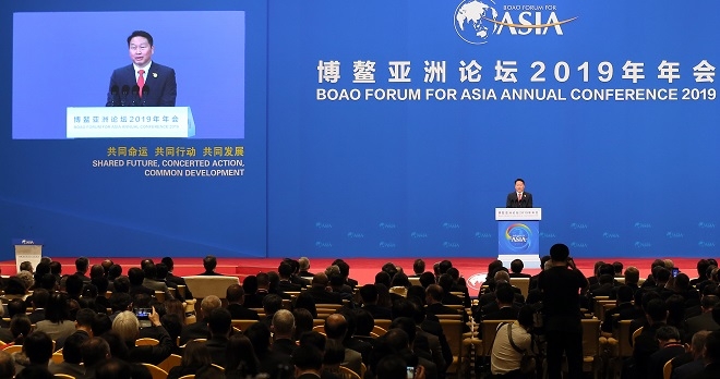 최태원 SK회장 "사회적 가치 창출, 측정체계과 인센티브 필요" 中보아오포럼서 역설