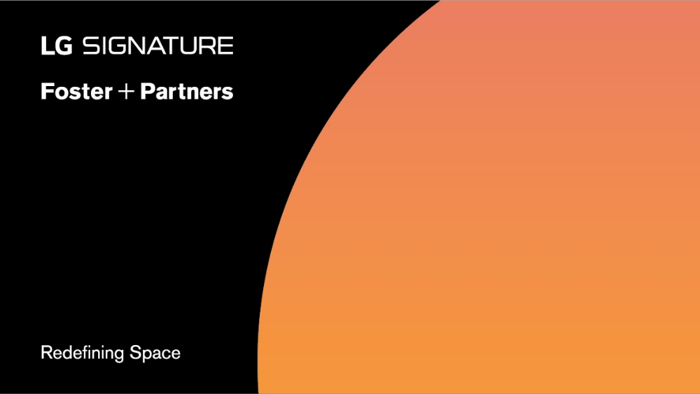 △LG전자와 포스터 앤 파트너스(건축설계업체)의 공간의 재정의 및 의미부여를 담은 홍보물/사진=LG전자