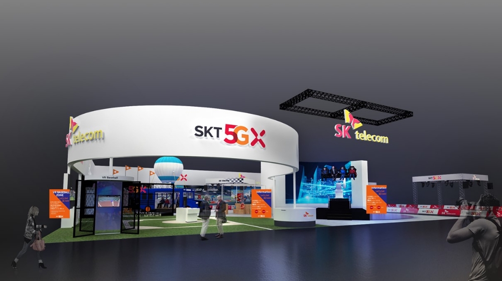 △국내 최대 ICT 전시회 월드 IT쇼 2019에서 SK텔레콤이 개관할 스마트 이노베이션 전시관의 예상도/사진=SK텔레콤