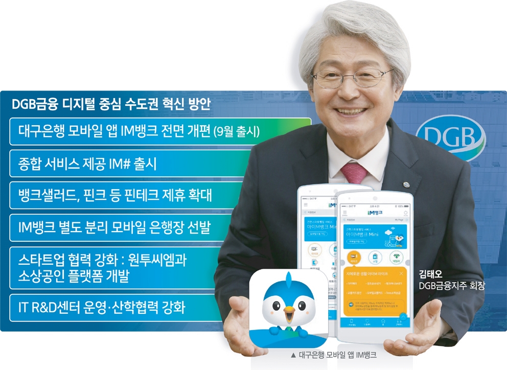 김태오 DGB금융 회장 IM뱅크 개편…모바일 플랫폼 기반 전국 금융 도약