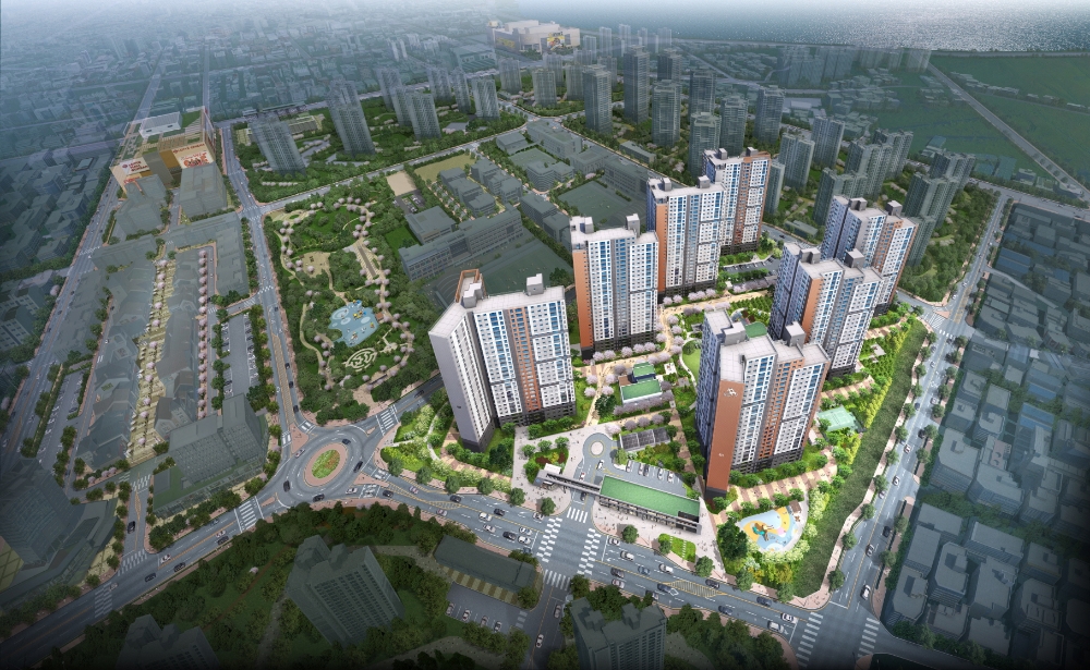 군산 디오션시티 더샵 조감도. /사진제공=포스코건설