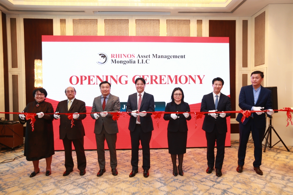 라이노스자산운용은 지난 3일 몽골 울란바토르 샹그릴라 호텔에서 몽골 현지법인 개소식을 개최했다고 4일 밝혔다./사진=라이노스자산운용