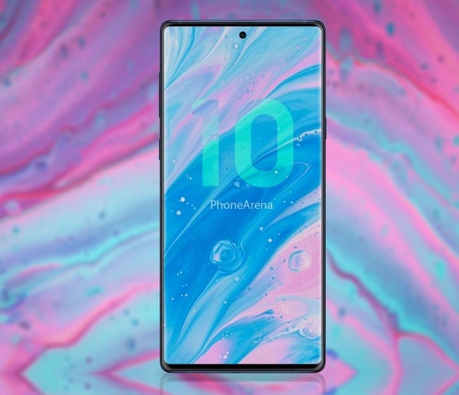 △폰아레나가 제작한 삼성전자 갤럭시 노트10 예상 이미지/사진=오승혁 기자(폰아레나 자료 편집)