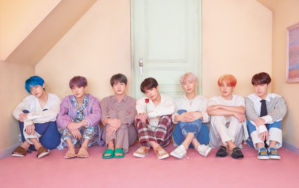 △글로벌 인기 그룹 방탄소년단의 모습/사진=오승혁 기자(웹페이지 캡처 후 편집, 빅히트 엔터테인먼트)