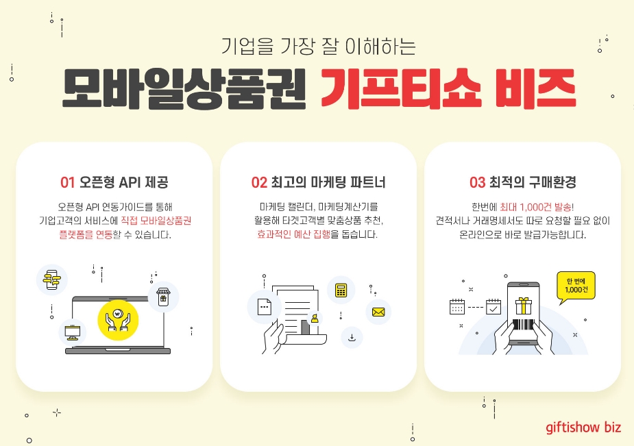 △KT엠하우스의 기프티쇼 비즈 리뉴얼 홍보 이미지/사진=KT엠하우스