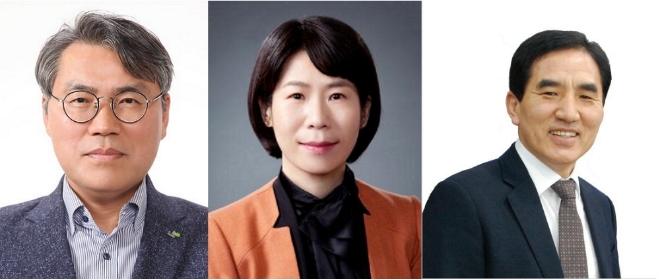 LH 신임 임원 3人. 왼쪽부터 서창원 경영혁신본부장, 가운데 장옥선 부사장, 오른쪽 한병홍 도시재생본부장. /사진=LH