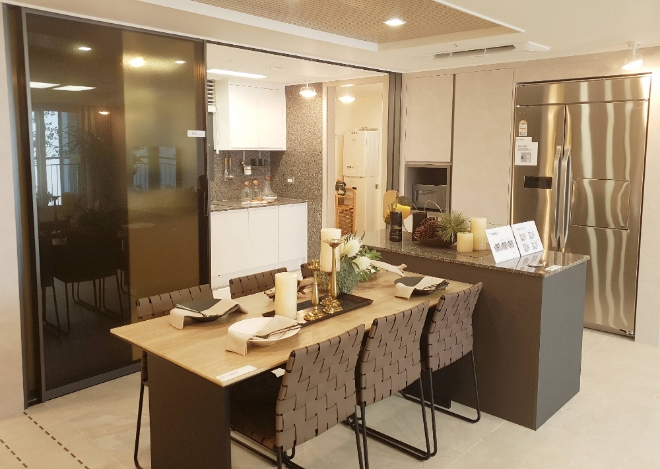 대우건설 '광양 푸르지오 더 퍼스트' 전용84A타입 히든키친 모습. /사진=대우건설