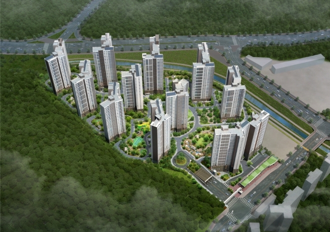 대우건설 '광양 더 푸르지오 퍼스트' 조감도. /사진=대우건설