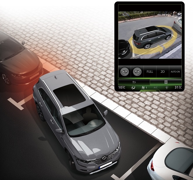 3D-HD 360도 스카이뷰 카메라. (사진=르노삼성)