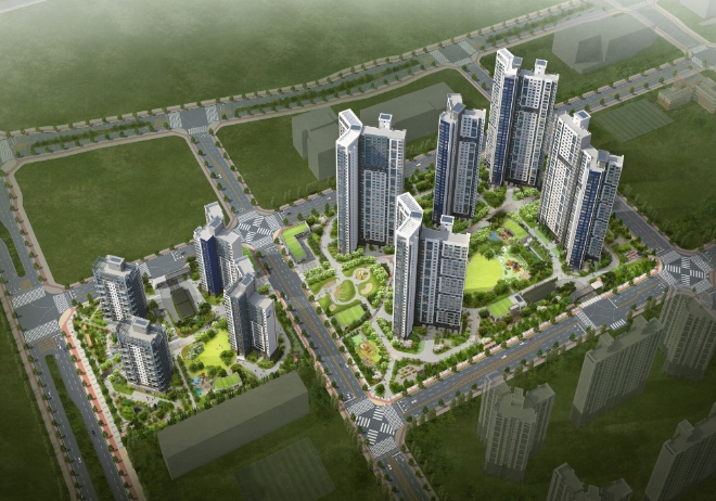 포스코건설 '송도 더샵 프라임뷰' 조감도. /사진=포스코건설