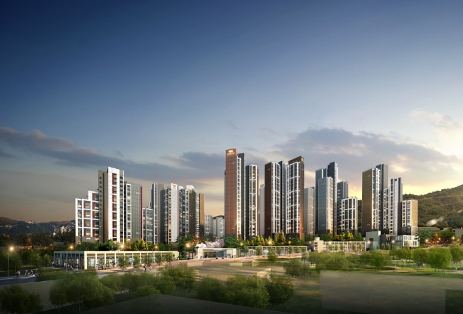 대림산업 '녹번역 e편한세상 캐슬' 투시도. /사진=대림산업