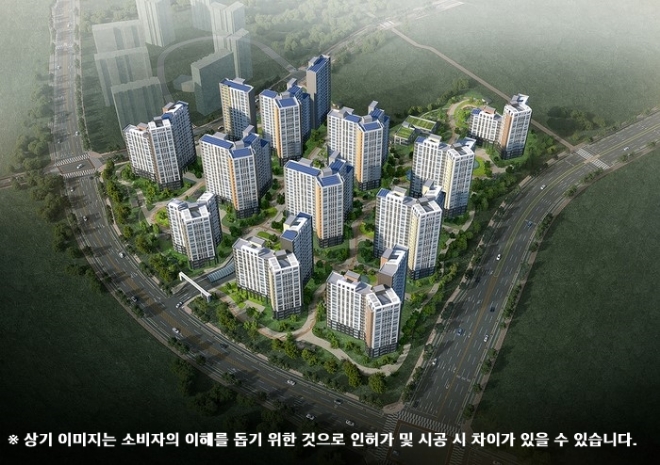 SK건설이 시공하는 운서 SK VIEW 스카이시티 조감도. /사진=SK건설