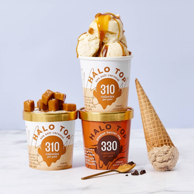 롯데마트가 지난 5일부터 판매를 시작한 미국 저칼로리 아이스크림 '헤일로탑'. /사진=롯데쇼핑.
