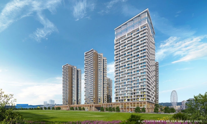 KCC건설, 부산 오시리아 스위첸 마티에 투시도. /사진=KCC건설