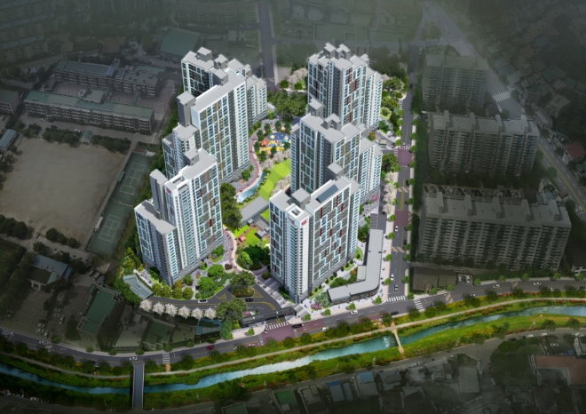 금호산업 ‘율량 금호어울림 센트로’ 조감도. /사진=금호산업