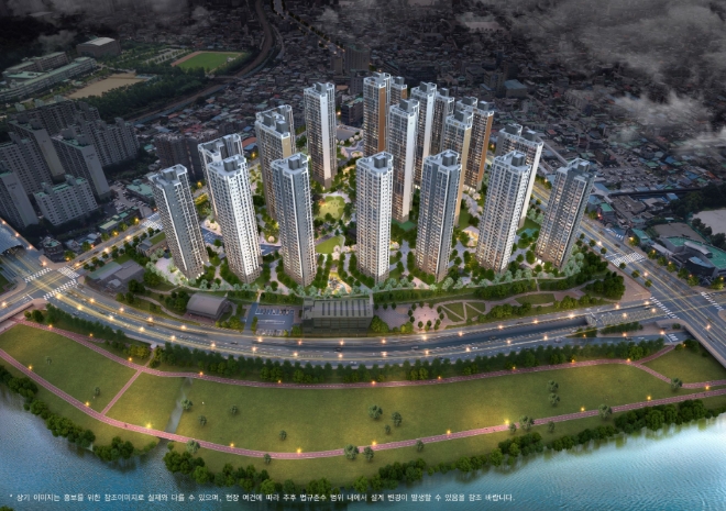 대림한화 컨소시엄이 분양하는 '도마 e편한세상 포레나' 조감도. /사진=대림산업