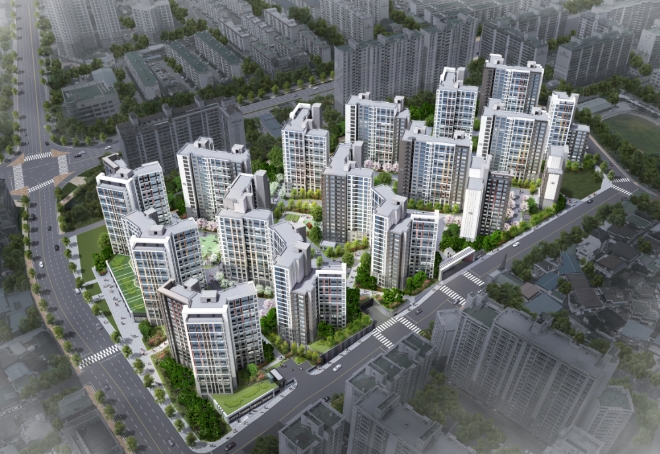 현대건설 컨소시엄 힐스테이트 어울림 효자 조감도. /사진=현대건설 컨소시엄