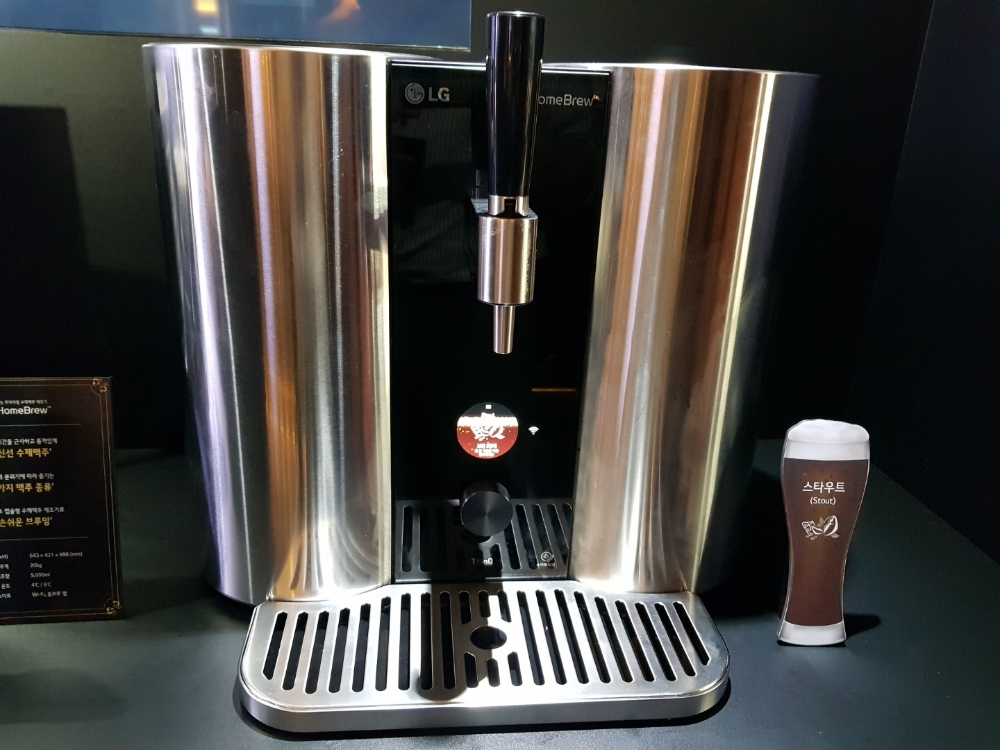 △LG전자 홈브루 기기의 모습/사진=오승혁 기자