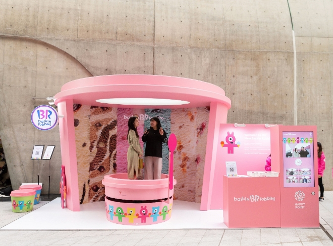 배스킨라빈스는 오는 19일까지 열리는 '2019 서울패션위크’에 참여해 ‘지오반노니 팝업 부스’를 운영한다. /사진=SPC그룹.