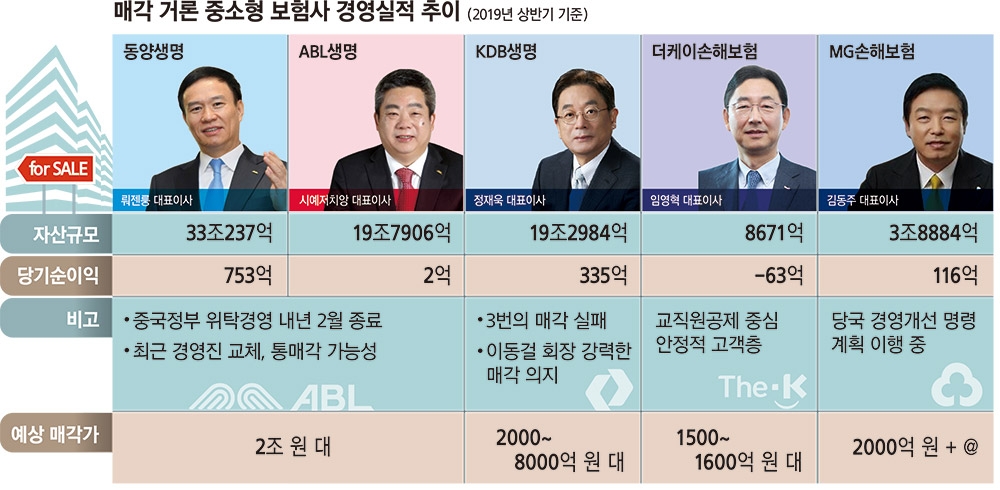 보험사 M&A 시장 생·손보 매물 온도차 뚜렷