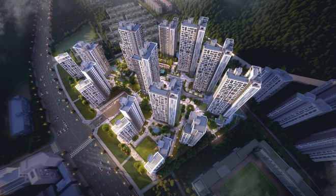 포레나 루원시티 조감도. /사진=한화건설.