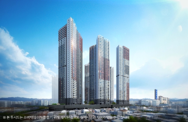 대구역 제일풍경채 위너스카이 투시도. /사진=제일건설.