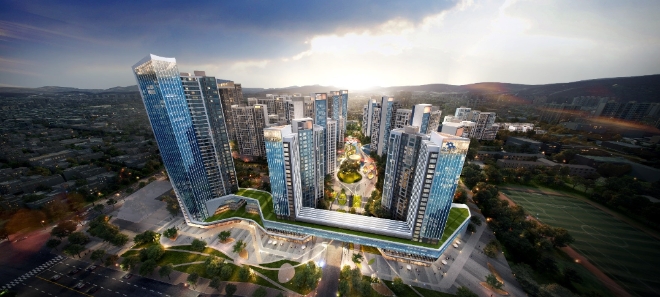 광주 풍향구역 주택재개발정비사업 조감도. 제공=포스코건설