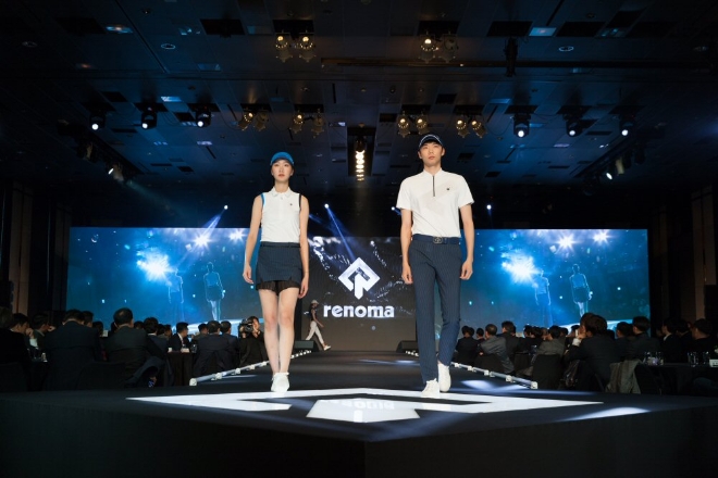 레노마골프는 지난 15일 서울 광장동 워커힐 호텔 비스타홀에서 브랜드의 새로운 콘셉트와 스타일을 공개하기 위한 브랜드 컨퍼런스를 진행했다. /한성에프아이.