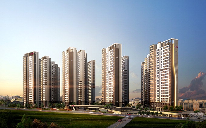 대명역 센트럴 리슈빌(대구) 투시도. /사진=계룡건설.