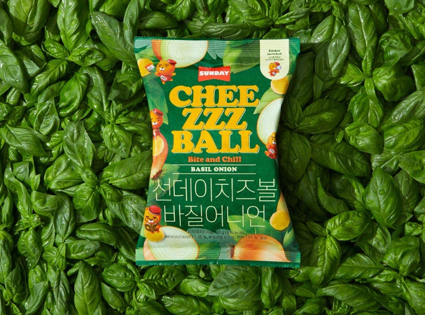 △선데이치즈볼 바질 어니언/사진=카카오IX