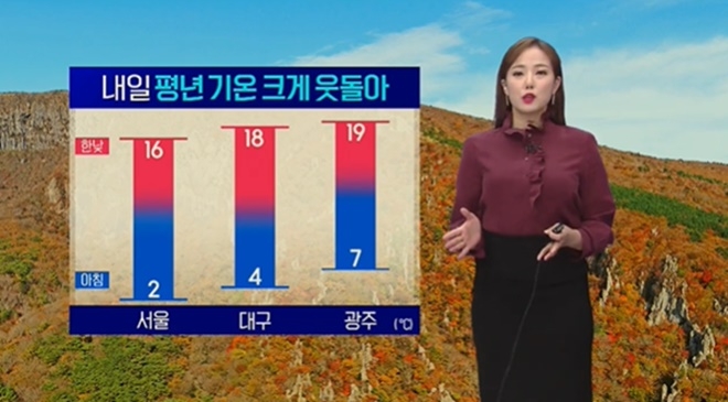 22일 날씨 (사진: KBS 뉴스)