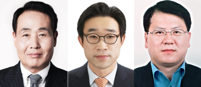 김형종 현대백화점 신임 사장(사진 왼쪽), 윤기철 한섬 신임 사장(사진 가운데), 김민덕 한섬 신임 사장(사진 오른쪽).